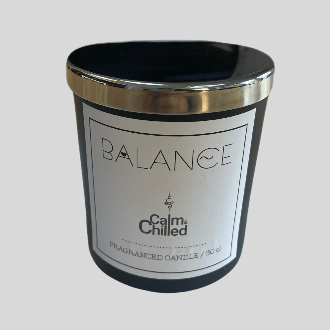 Calm & Chilled Balance Luxury Hand poured Scented Candle in Black 30cl