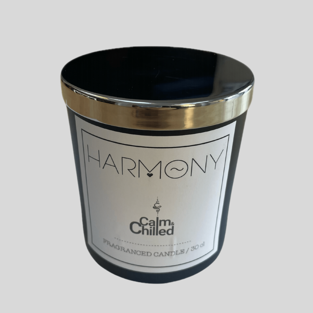 Calm & Chilled Harmony Luxury Hand poured Scented Candle in Black 30cl