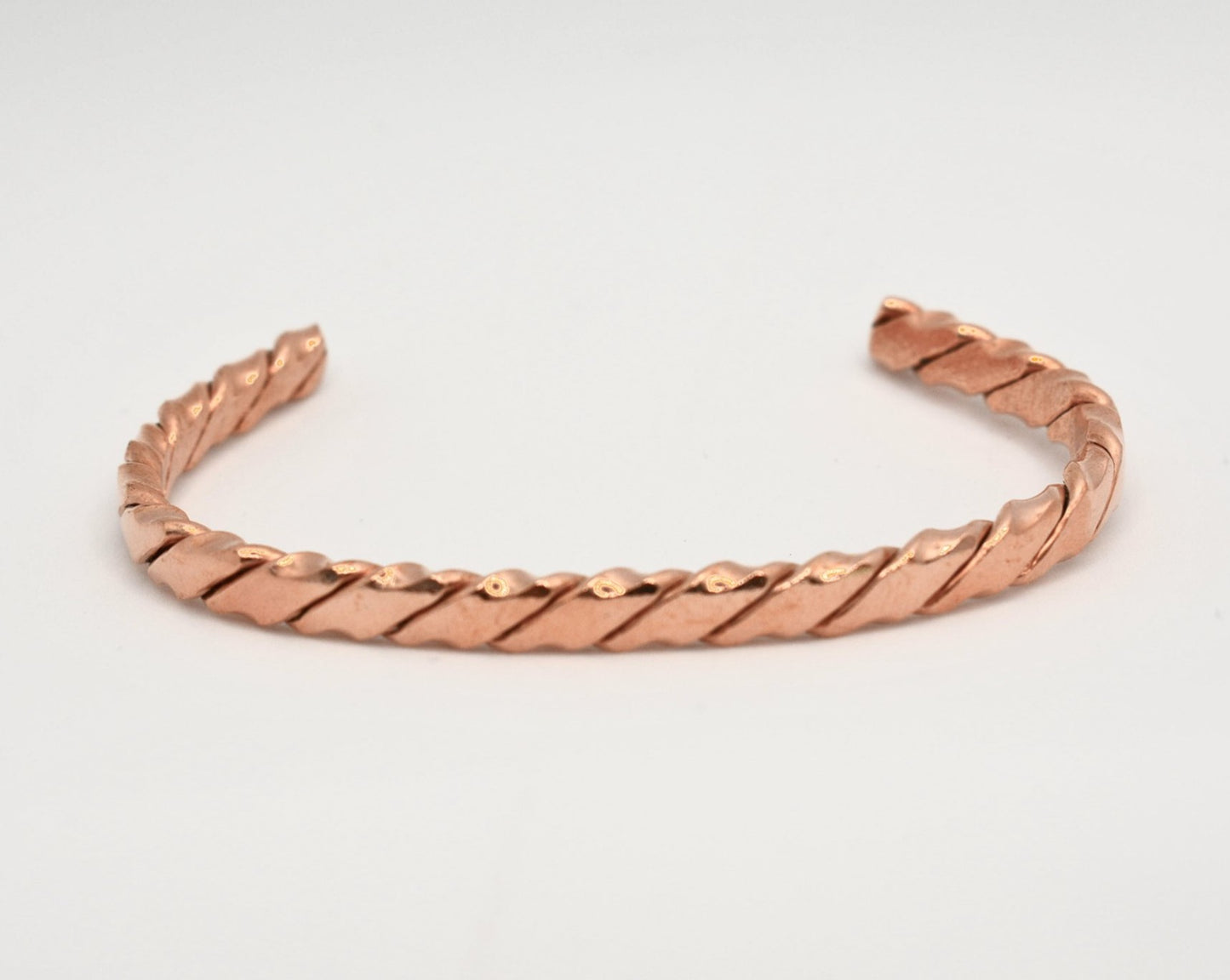 Pure copper bangles in 4 styles made in UK