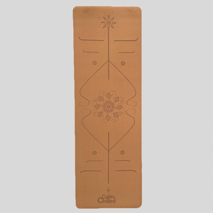 Calm & Chilled 100% Natural Pro Super Grip Yoga Mat Cork