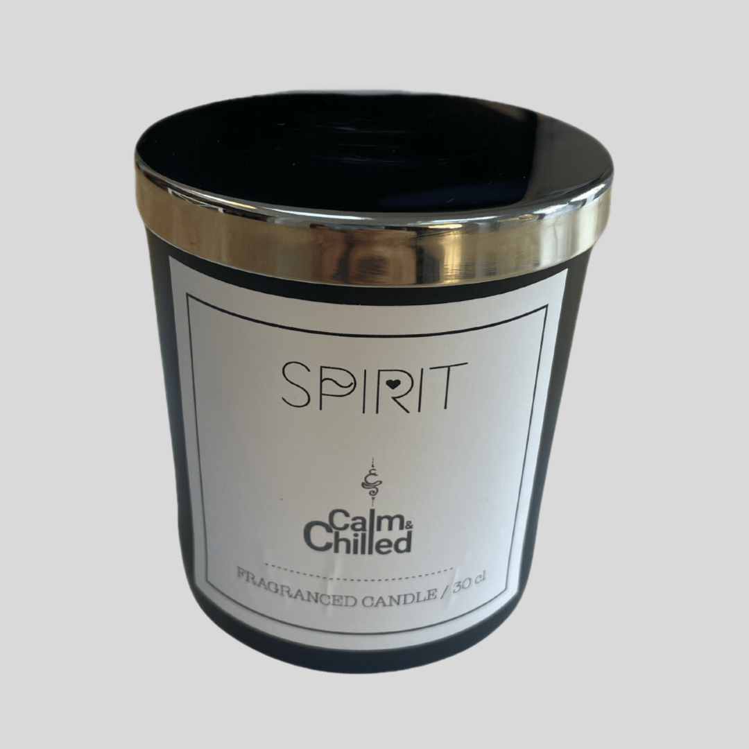 Calm & Chilled Spirit Luxury Hand Poured Scented Candle Black 30cl