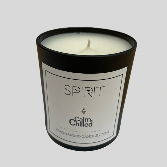 Calm & Chilled Spirit Luxury Hand Poured Scented Candle Black 30cl