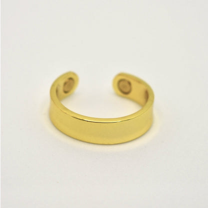 Magnetic plain polished adjustable ring