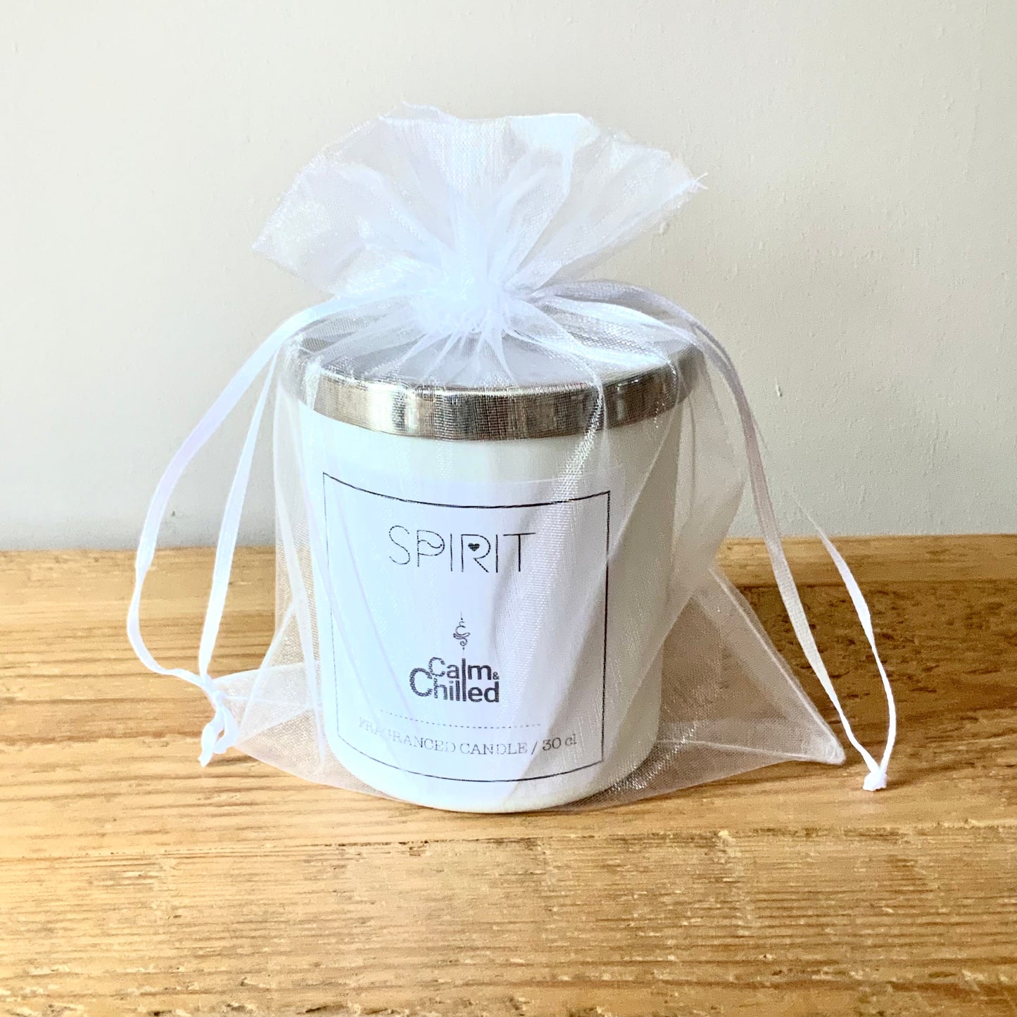 Calm & Chilled Spirit Luxury Hand Poured Scented Candle White 30cl