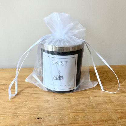 Calm & Chilled Spirit Luxury Hand Poured Scented Candle Black 30cl