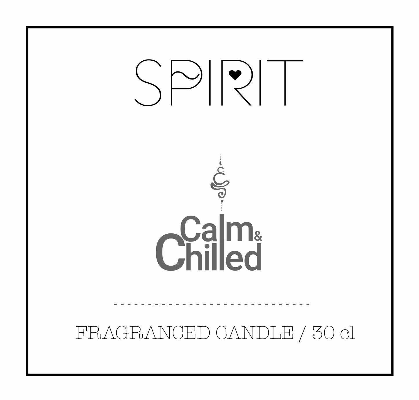 Calm & Chilled Spirit Luxury Hand Poured Scented Candle White 30cl