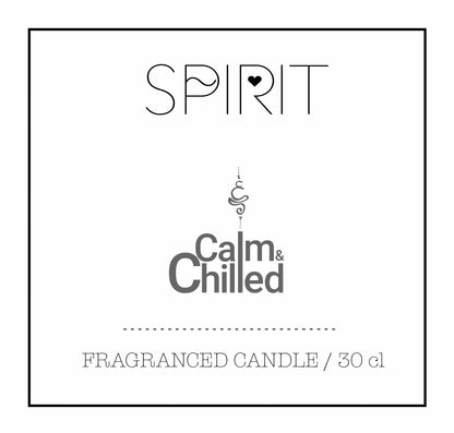 Calm & Chilled Spirit Luxury Hand Poured Scented Candle White 30cl